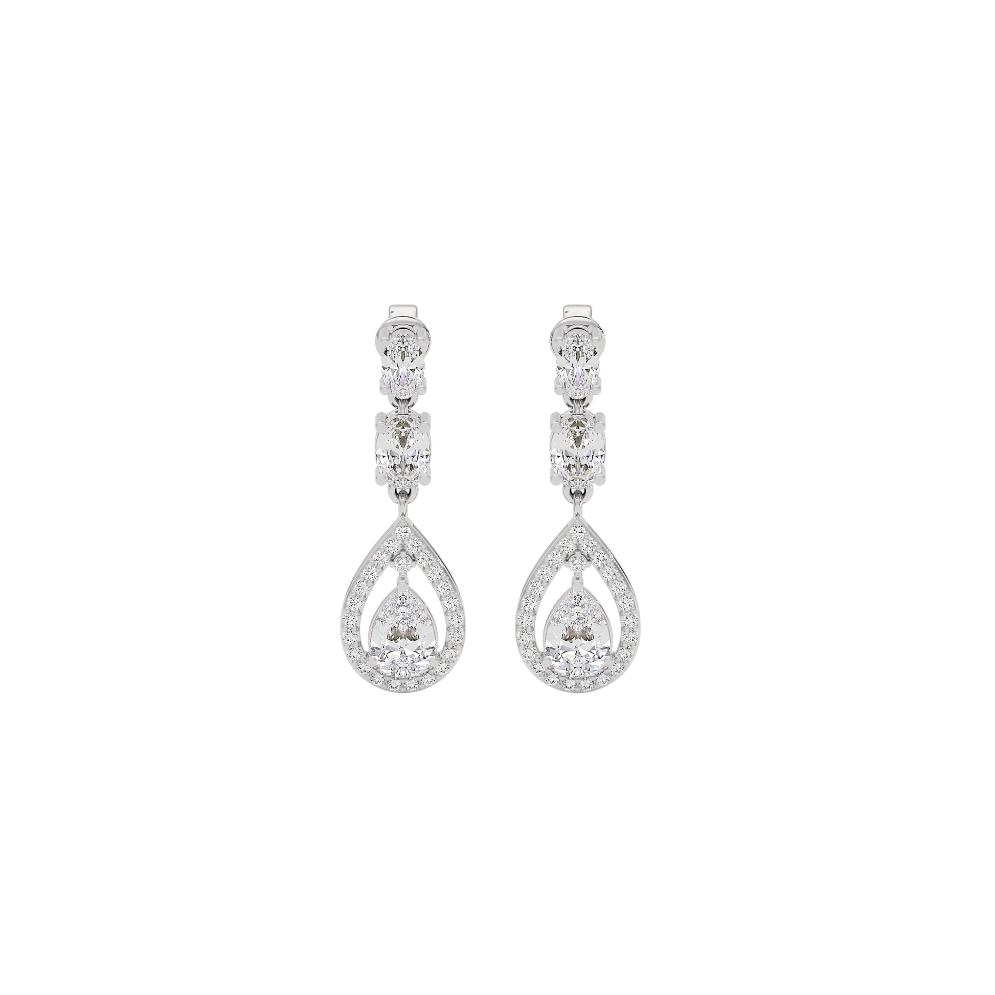 Divine Harmony Diamond Drops 18 KT / White Gold