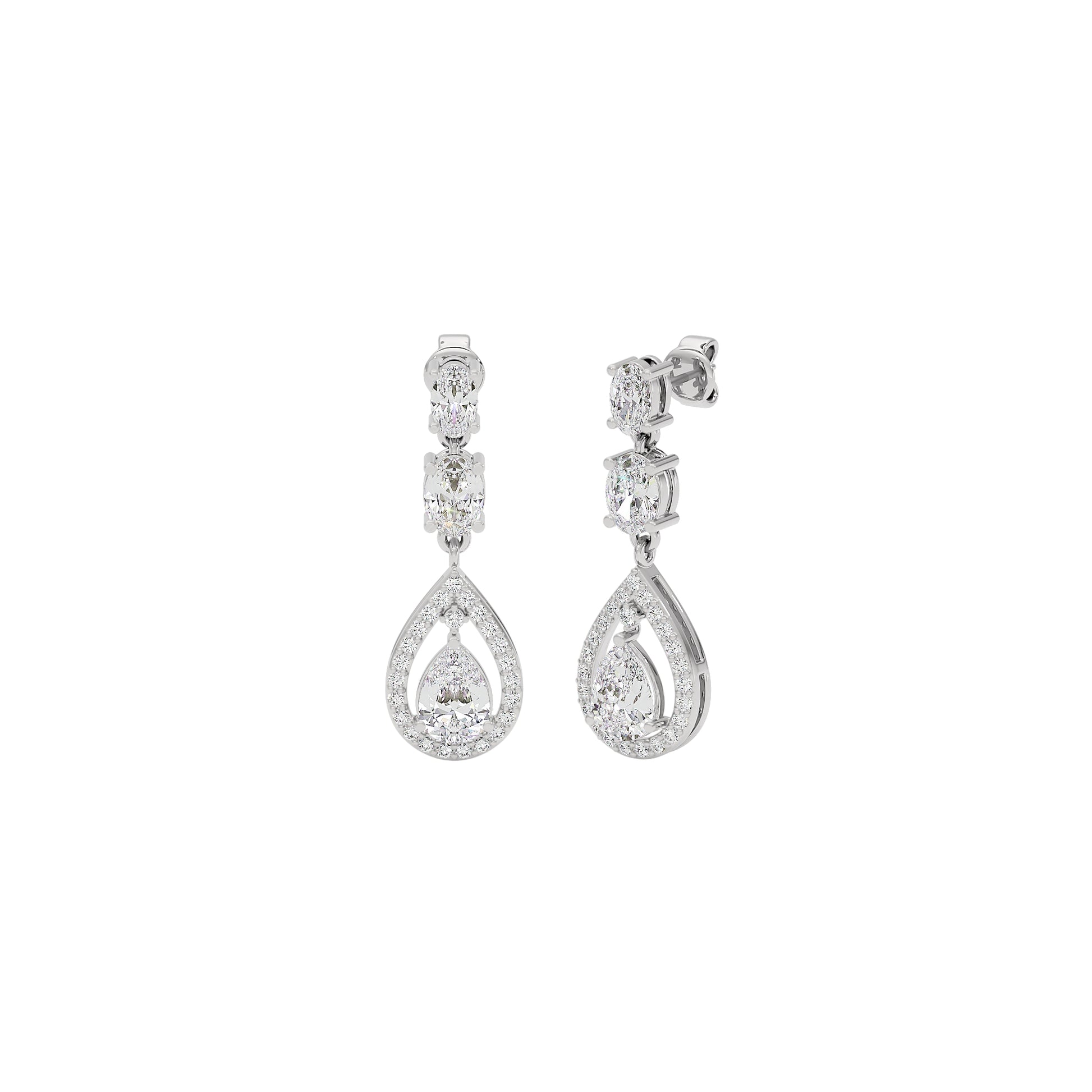 Divine Harmony Diamond Drops 18 KT / White Gold