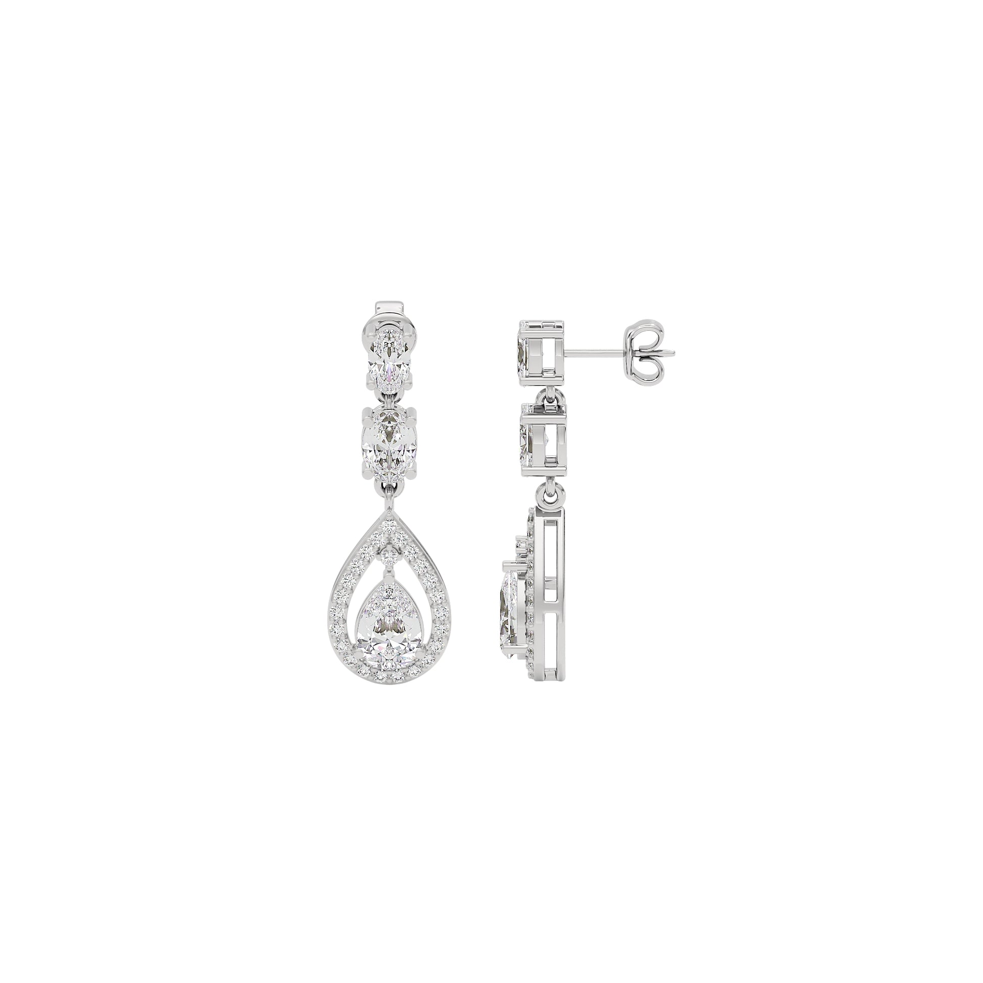 Divine Harmony Diamond Drops 18 KT / White Gold