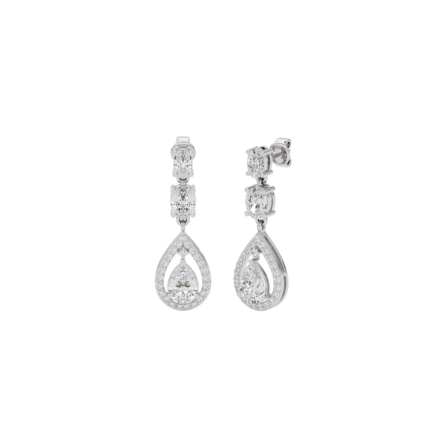 Divine Harmony Diamond Drops 18 KT / White Gold