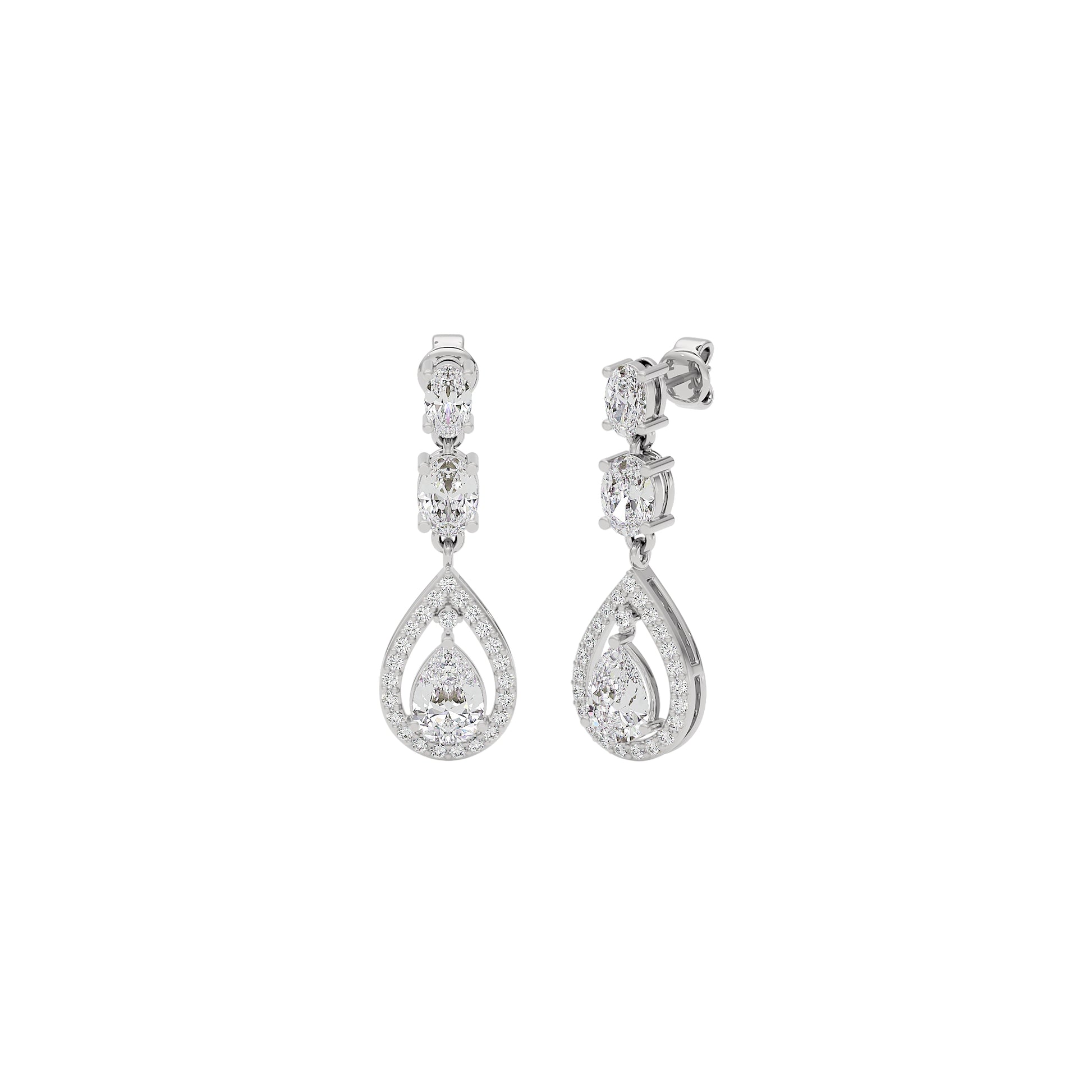 Divine Harmony Diamond Drops 18 KT / White Gold