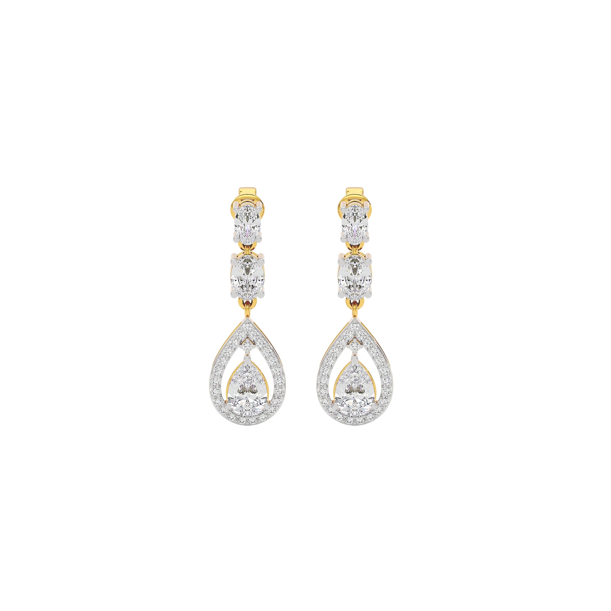 Divine Harmony Diamond Drops 18 KT / Yellow Gold