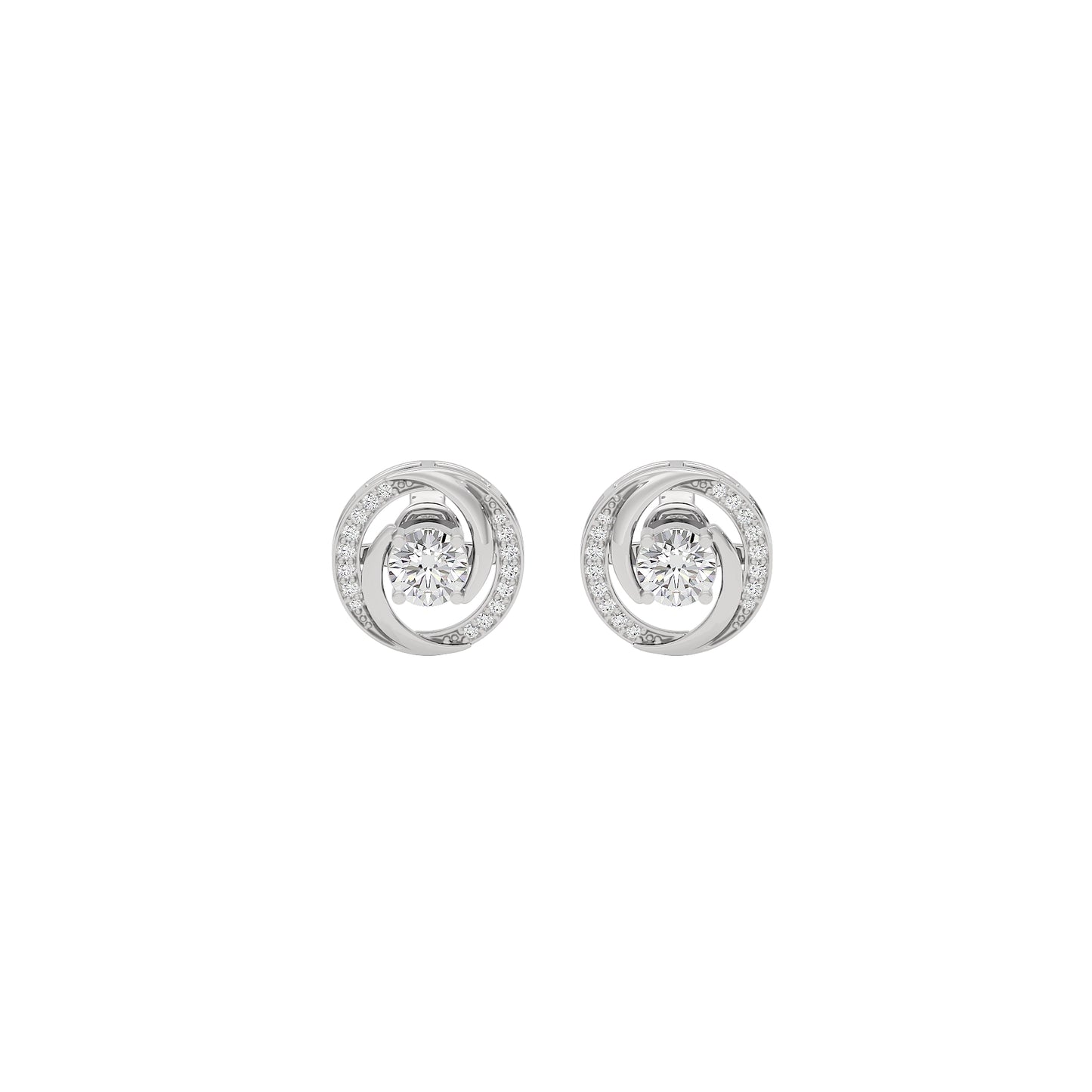Timeless Tresor Diamond Earrings 18 KT / White Gold