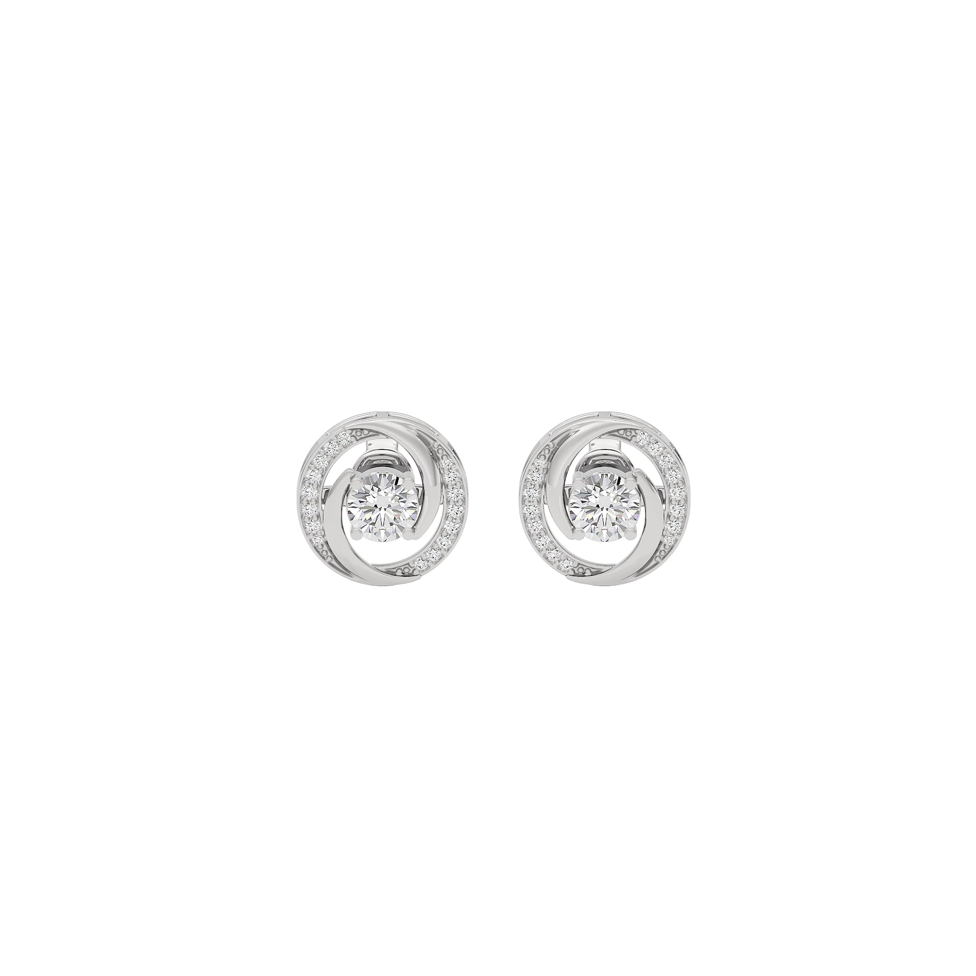 Timeless Tresor Diamond Earrings 18 KT / White Gold