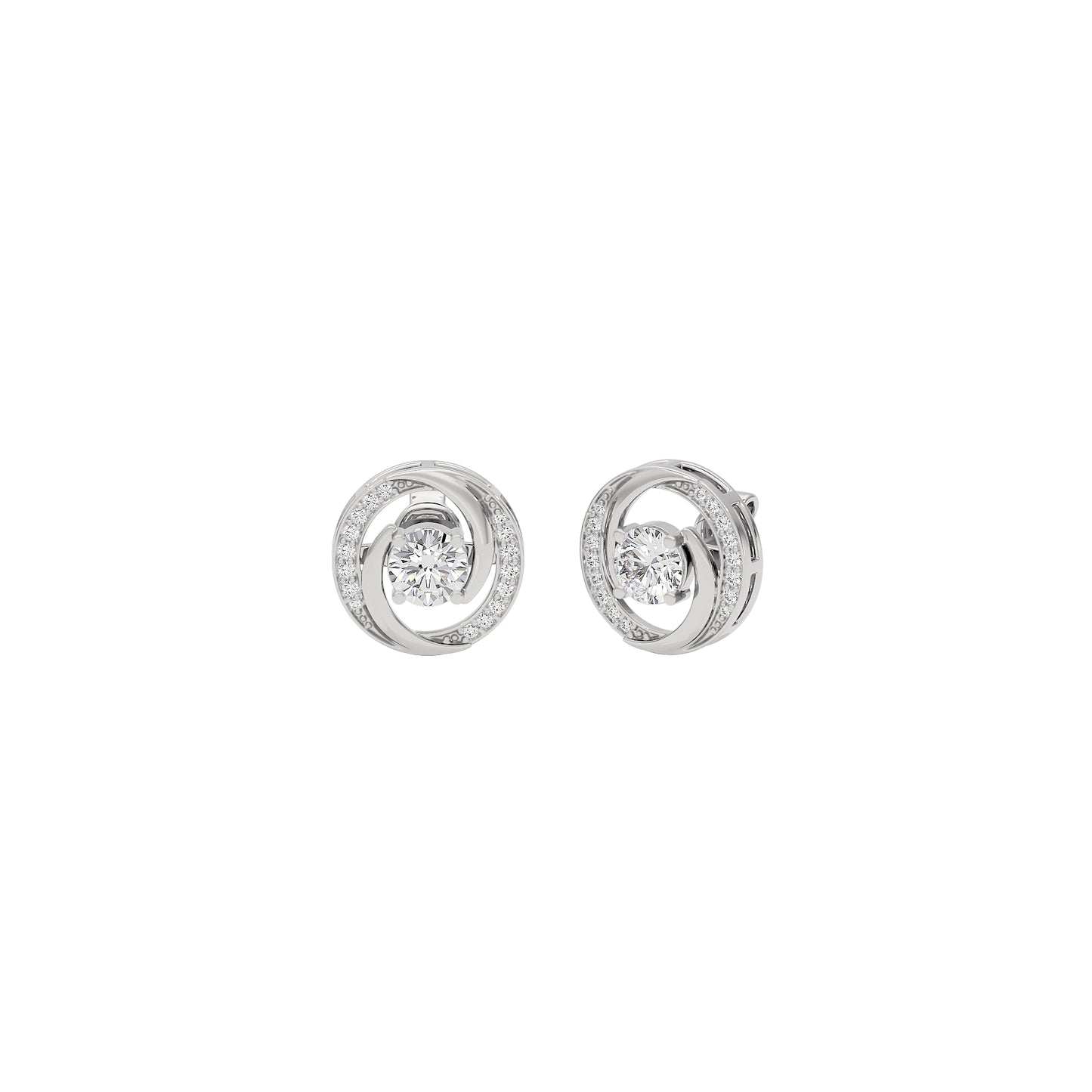 Timeless Tresor Diamond Earrings 18 KT / White Gold