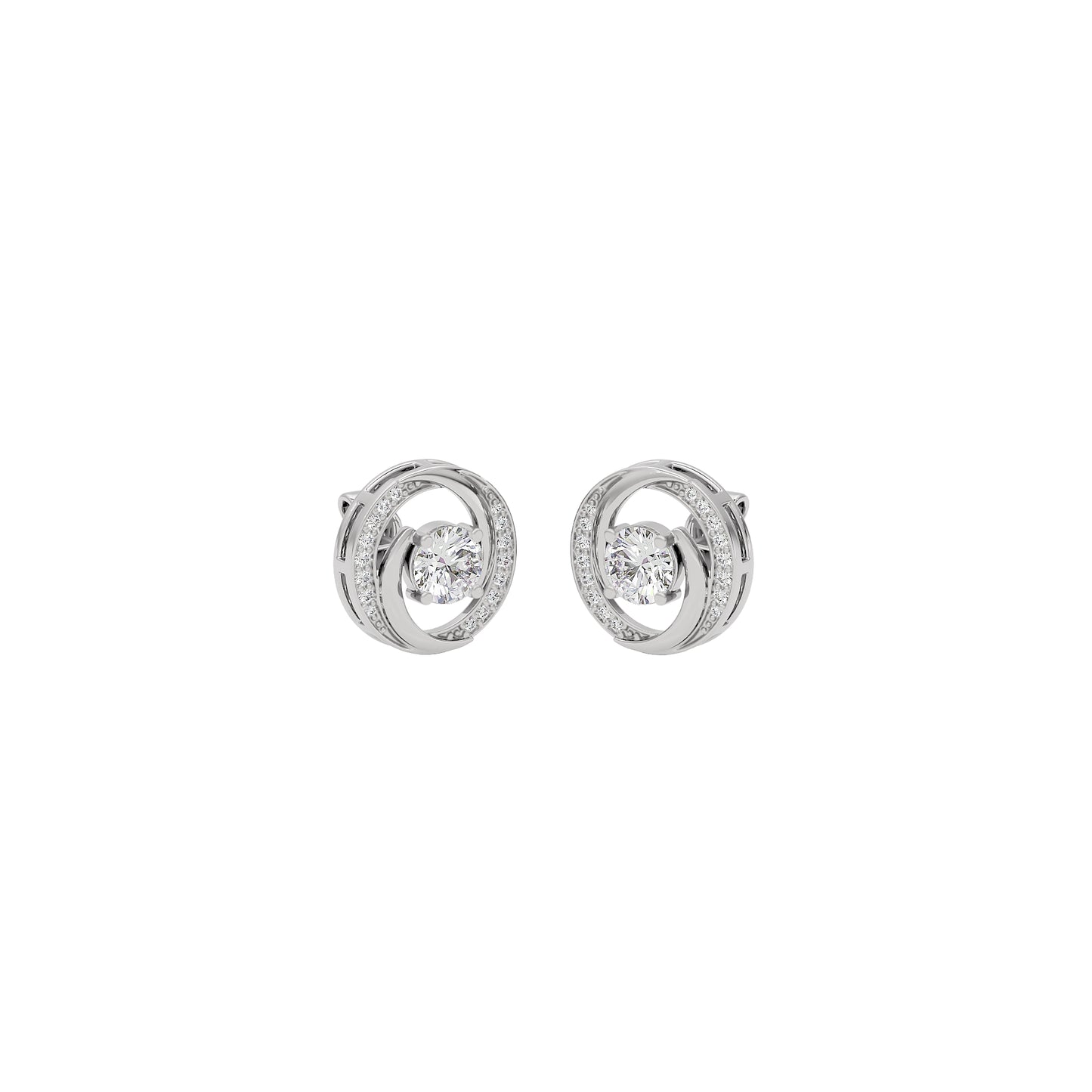 Timeless Tresor Diamond Earrings 18 KT / White Gold