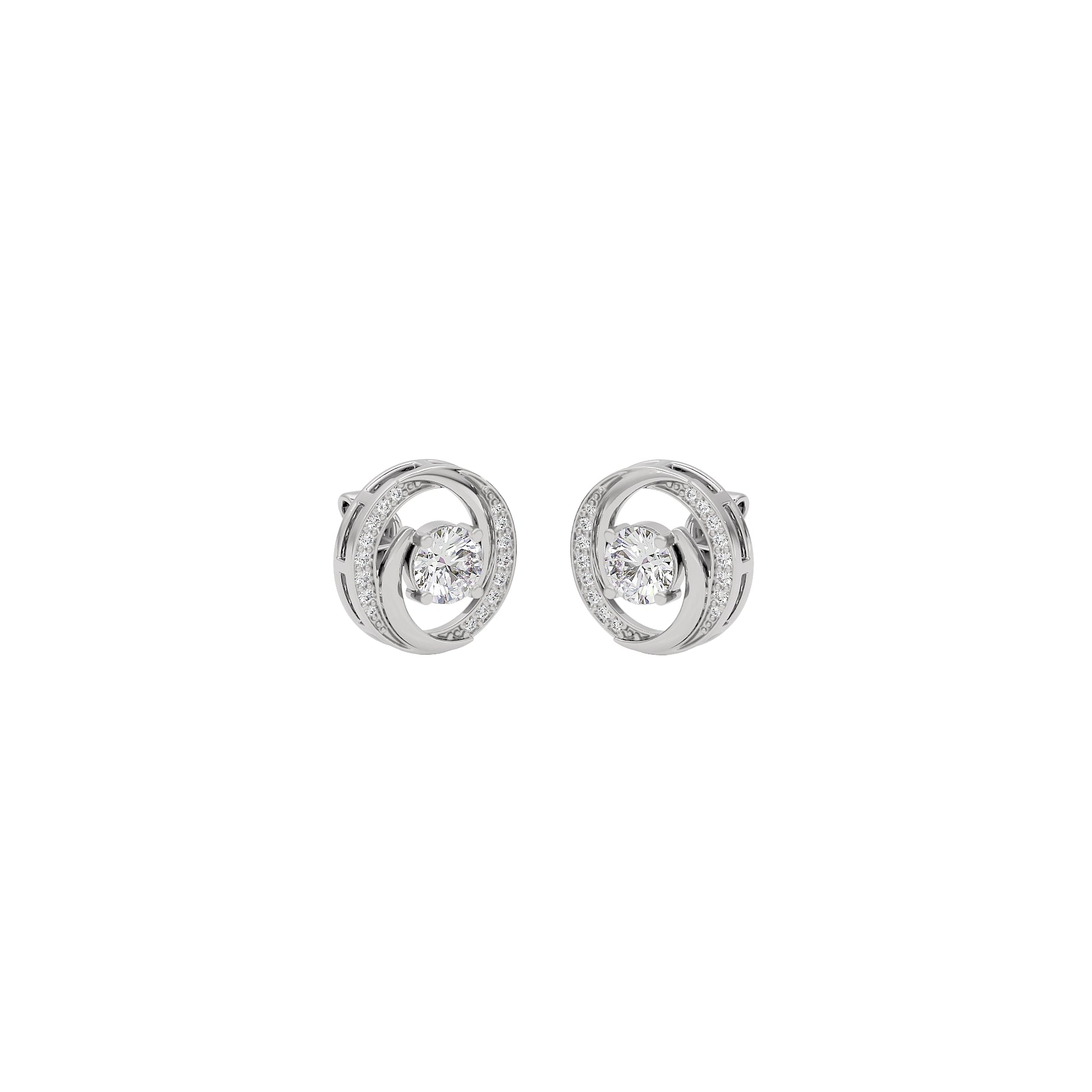 Timeless Tresor Diamond Earrings 18 KT / White Gold