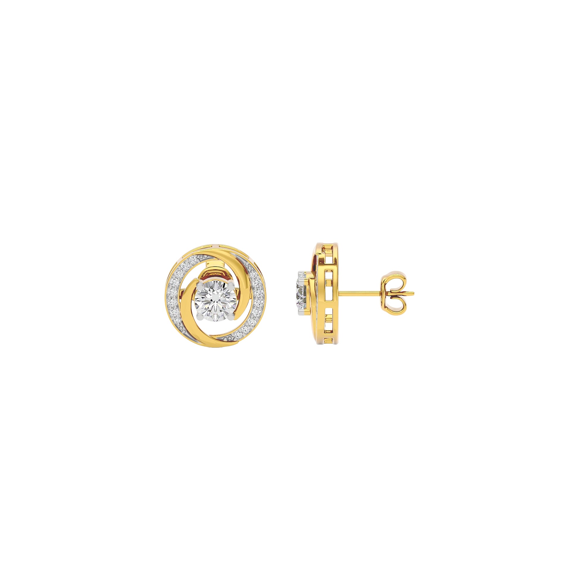 Timeless Tresor Diamond Earrings 18 KT / Yellow Gold