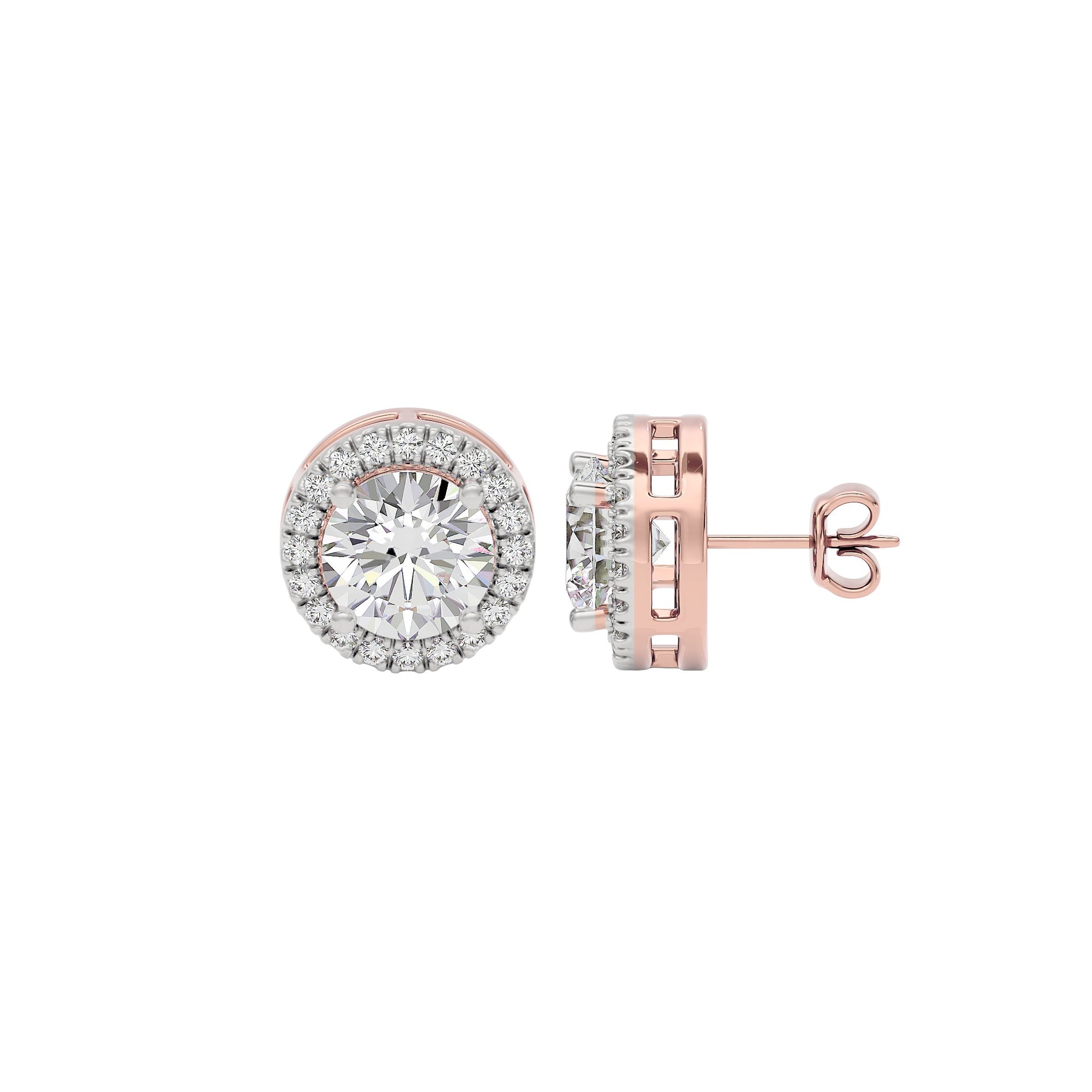 Glow Diamond Studs 18 KT / Rose Gold