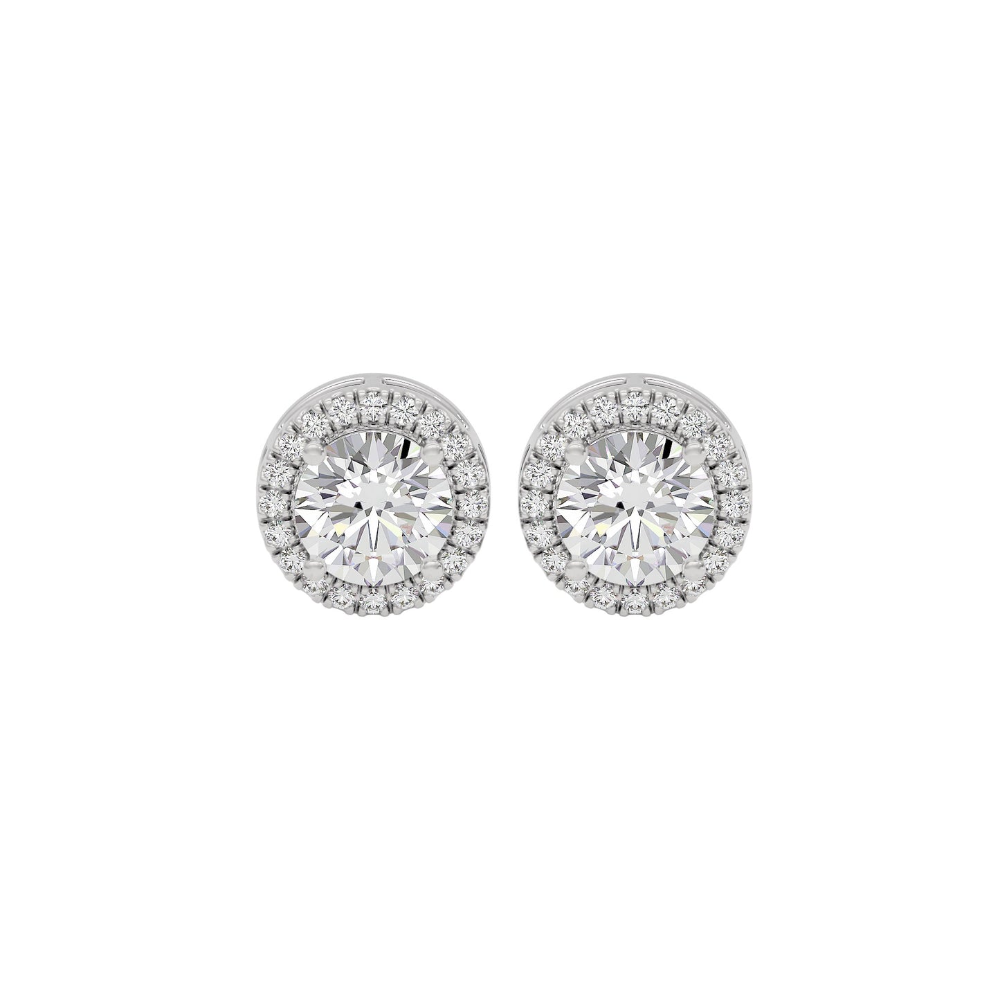 Glow Diamond Studs 18 KT / White Gold