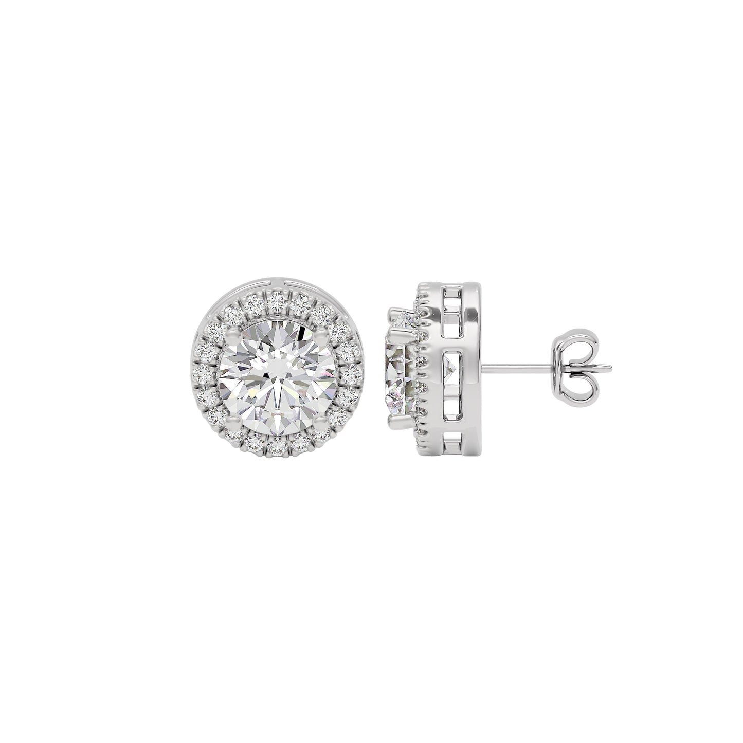 Glow Diamond Studs 18 KT / White Gold