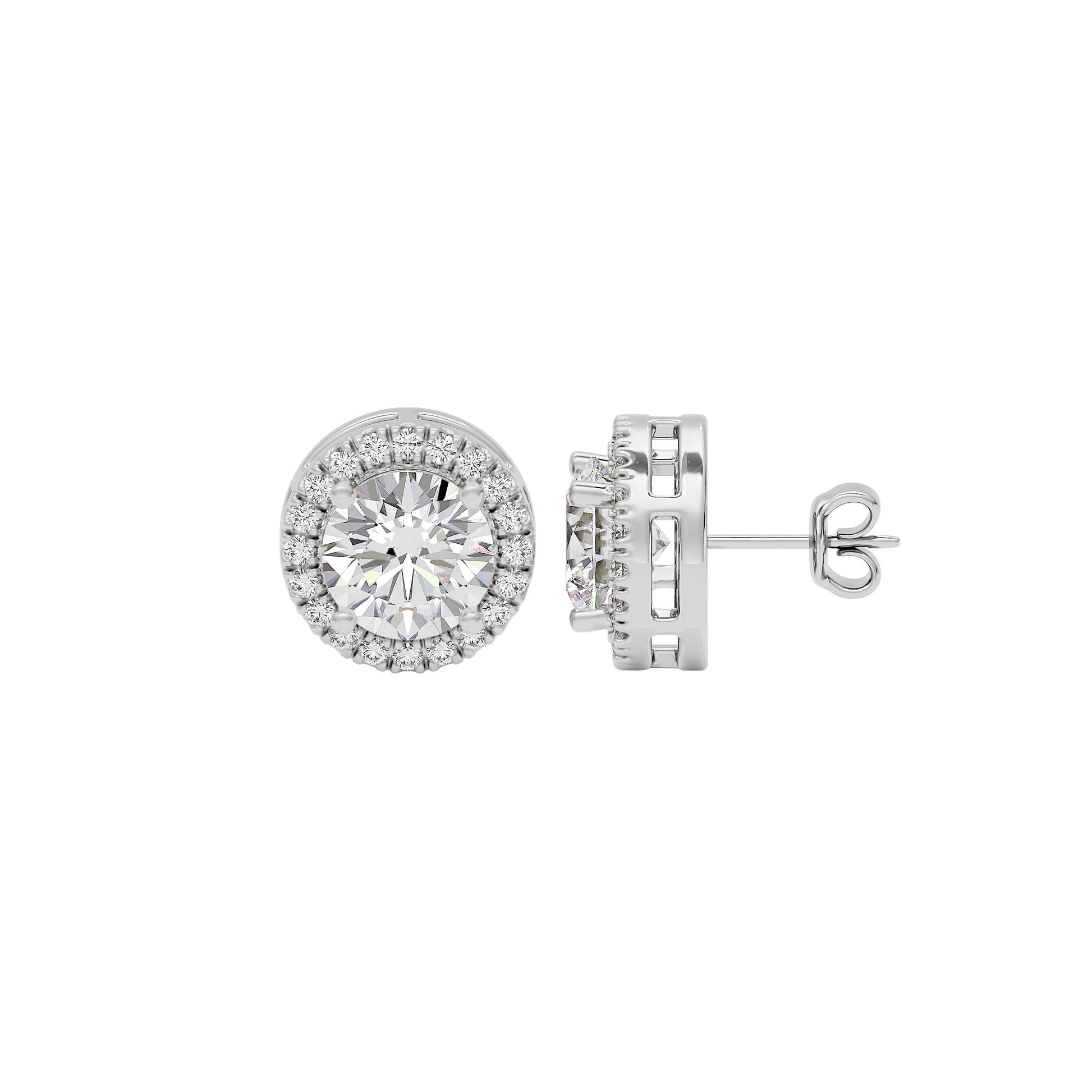 Glow Diamond Studs 18 KT / White Gold