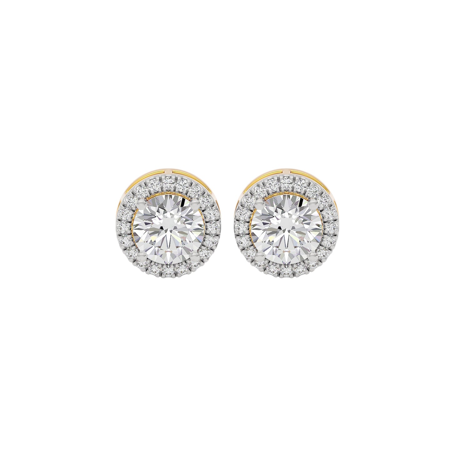 Glow Diamond Studs 18 KT / Yellow Gold