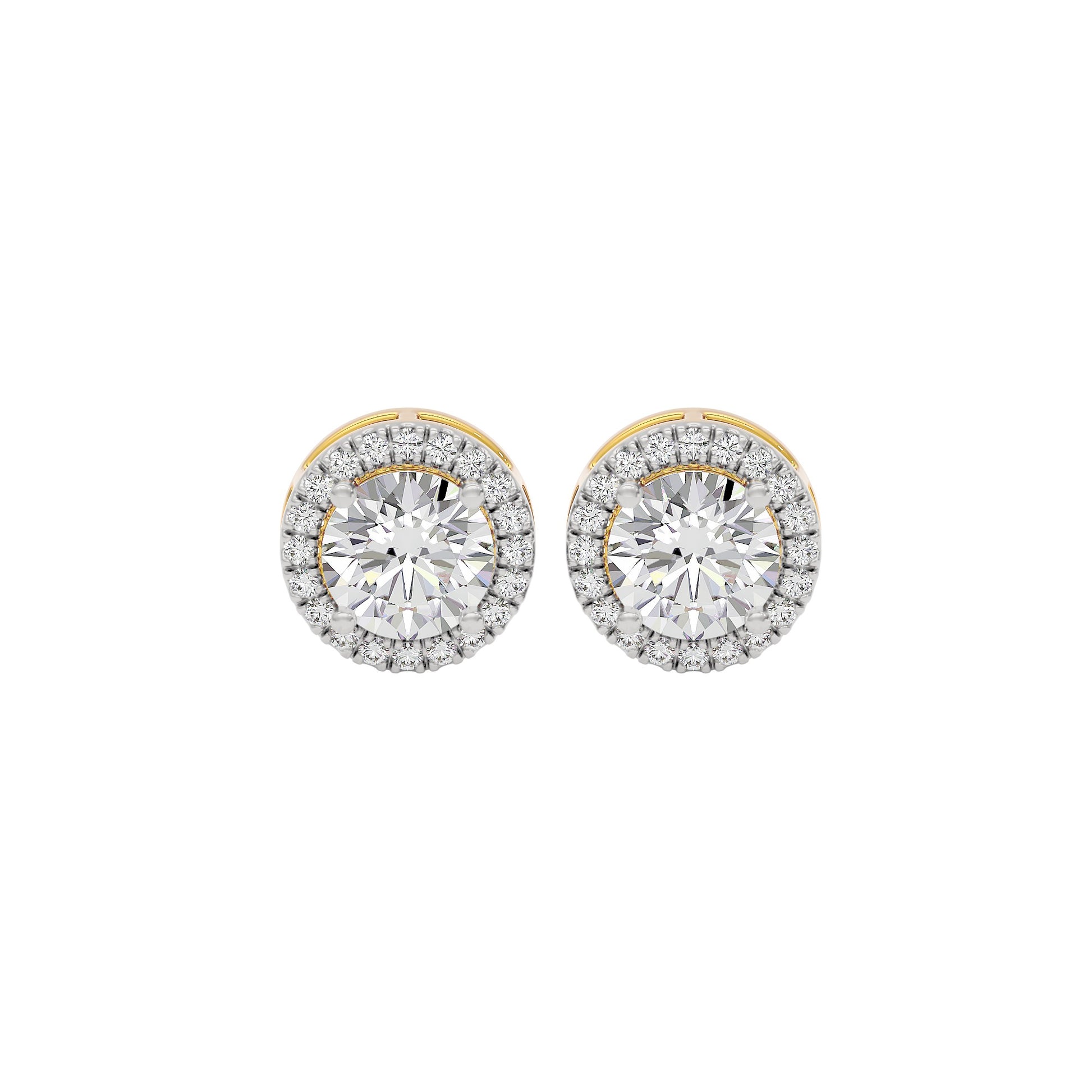 Glow Diamond Studs 18 KT / Yellow Gold