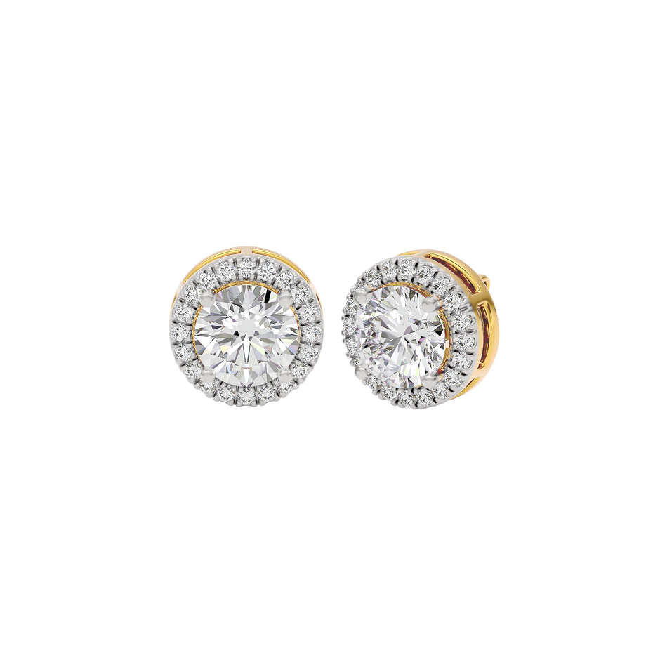Glow Diamond Studs 18 KT / Yellow Gold