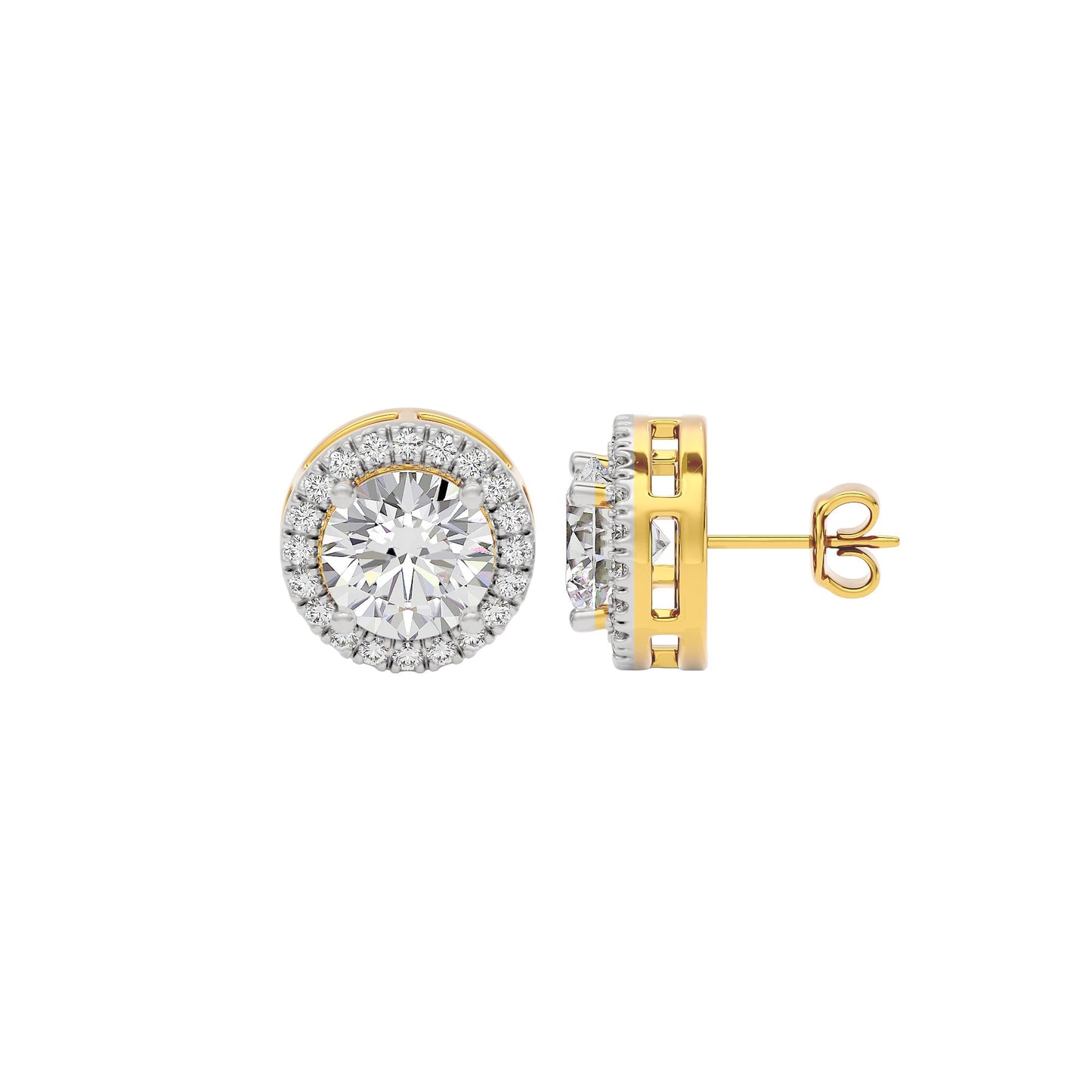 Glow Diamond Studs 18 KT / Yellow Gold