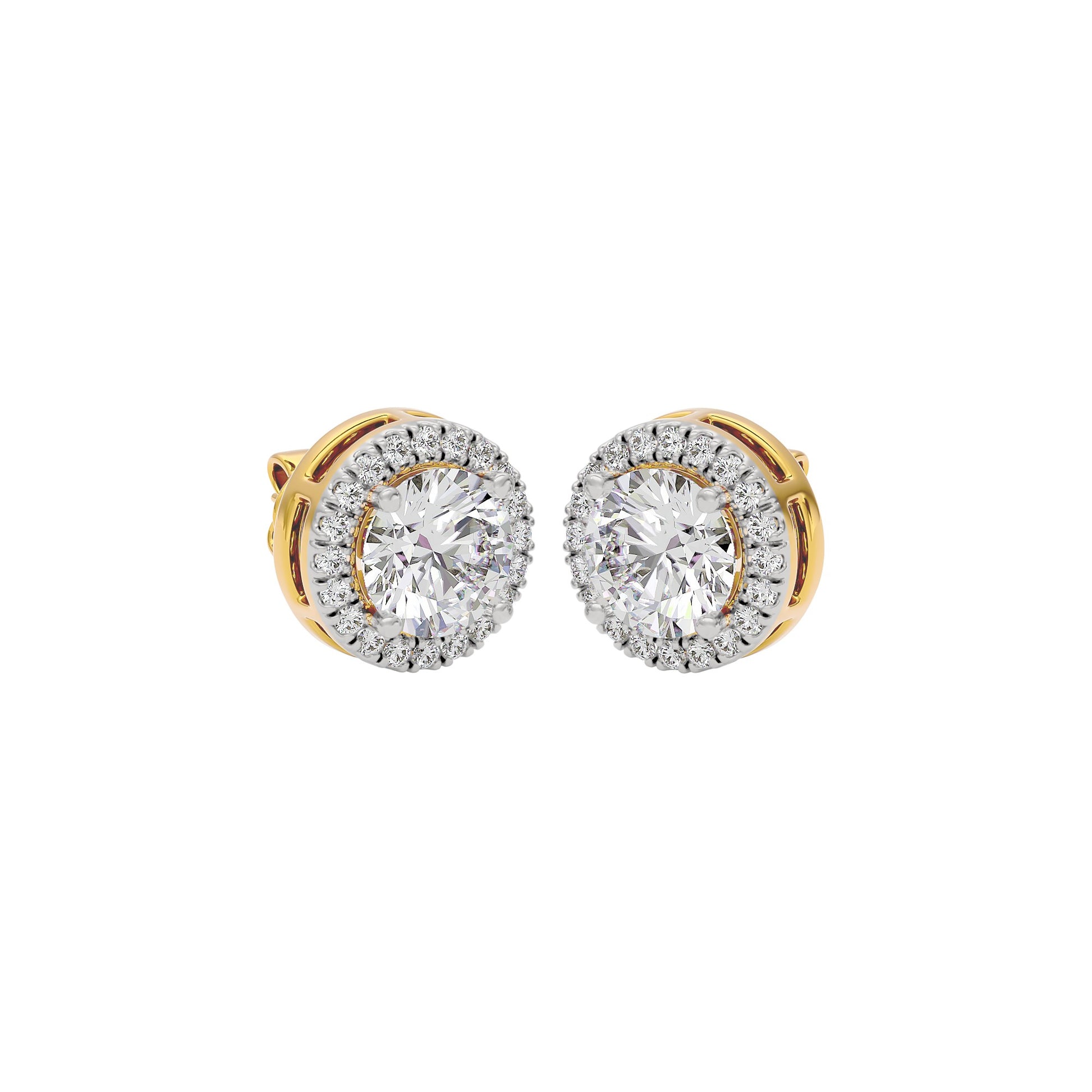 Glow Diamond Studs 18 KT / Yellow Gold