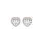 Lovestruck Heart Halo Stud Earrings