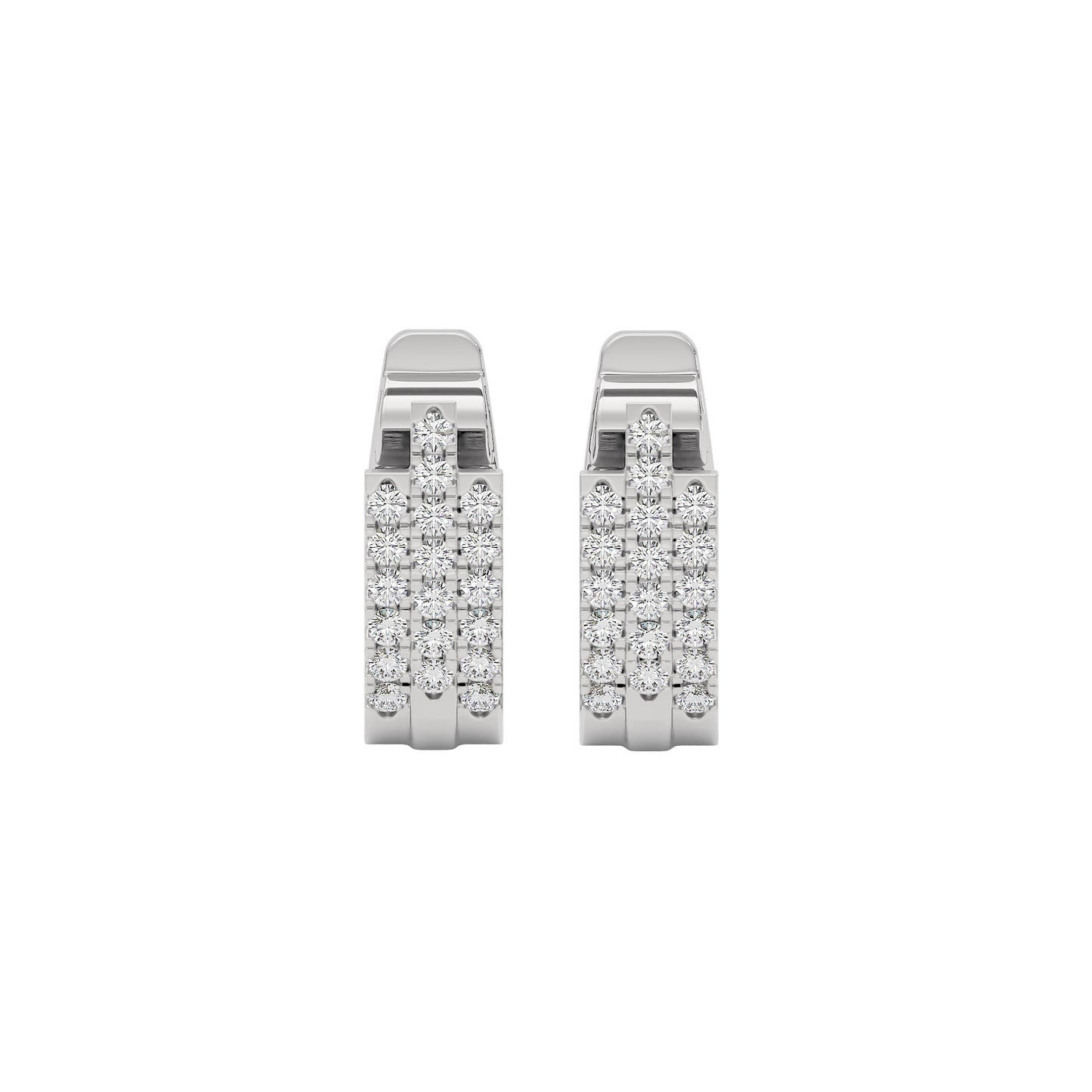 Regal Resplendence Elegance Earrings 18 KT / White Gold