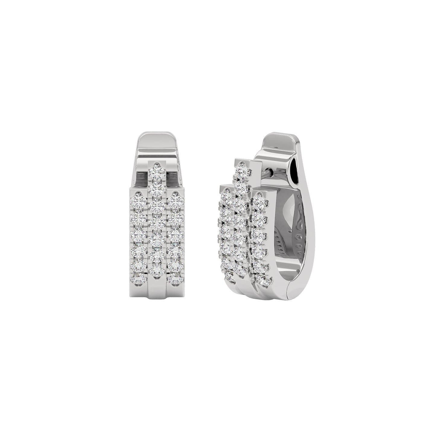 Regal Resplendence Elegance Earrings 18 KT / White Gold