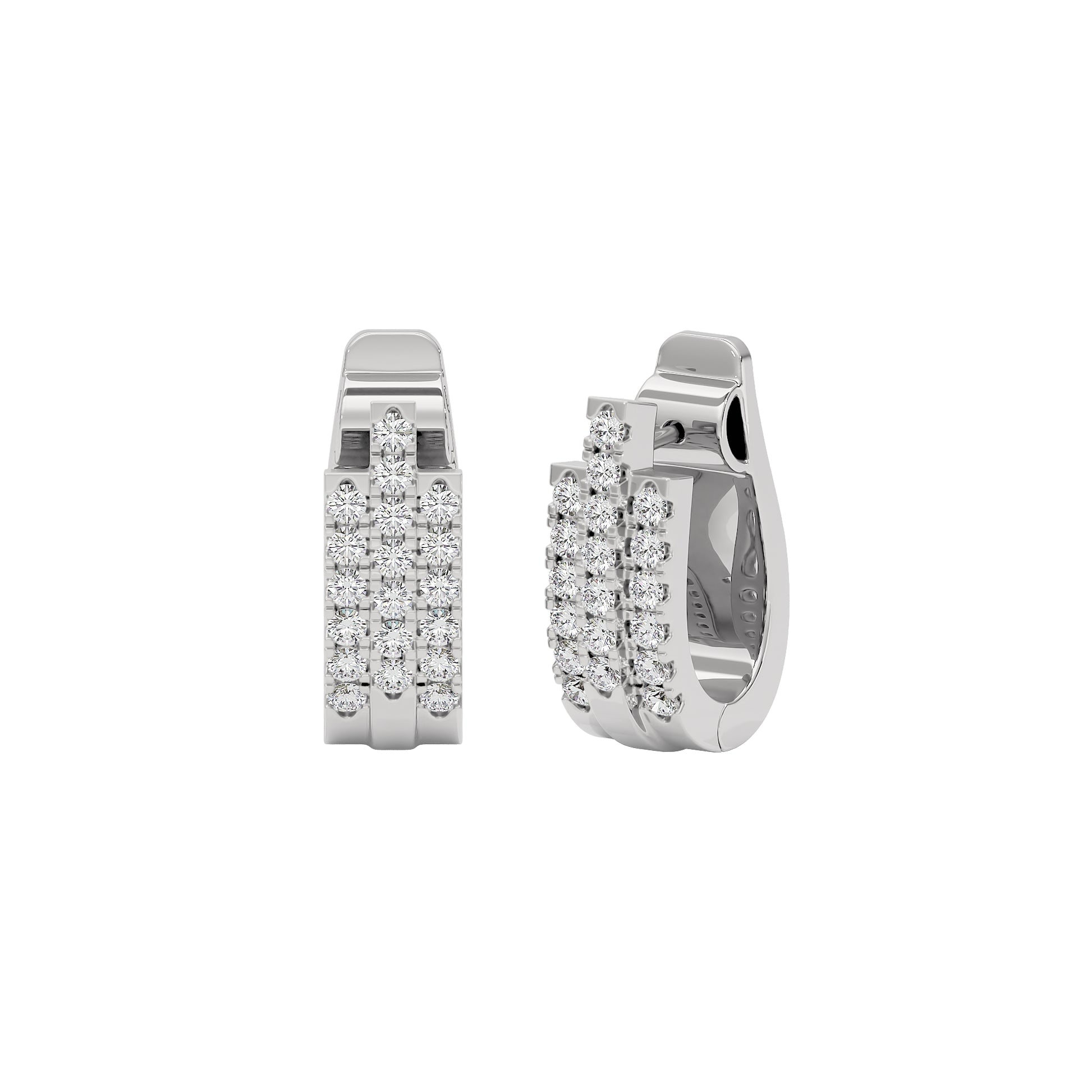 Regal Resplendence Elegance Earrings 18 KT / White Gold