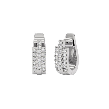 Regal Resplendence Elegance Earrings 18 KT / White Gold