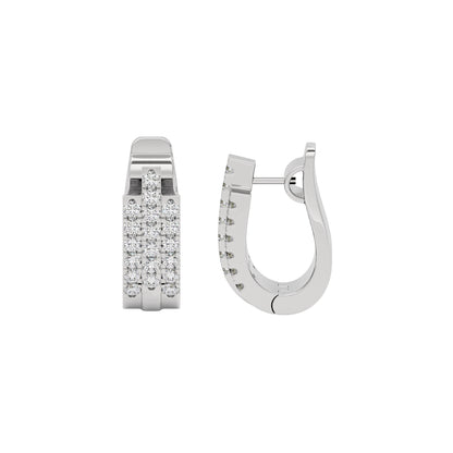 Regal Resplendence Elegance Earrings 18 KT / White Gold