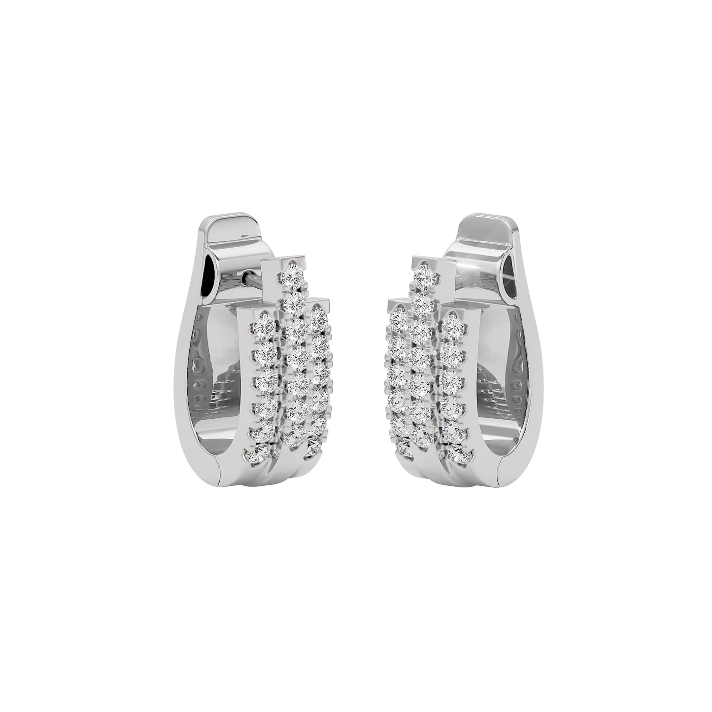 Regal Resplendence Elegance Earrings 18 KT / White Gold