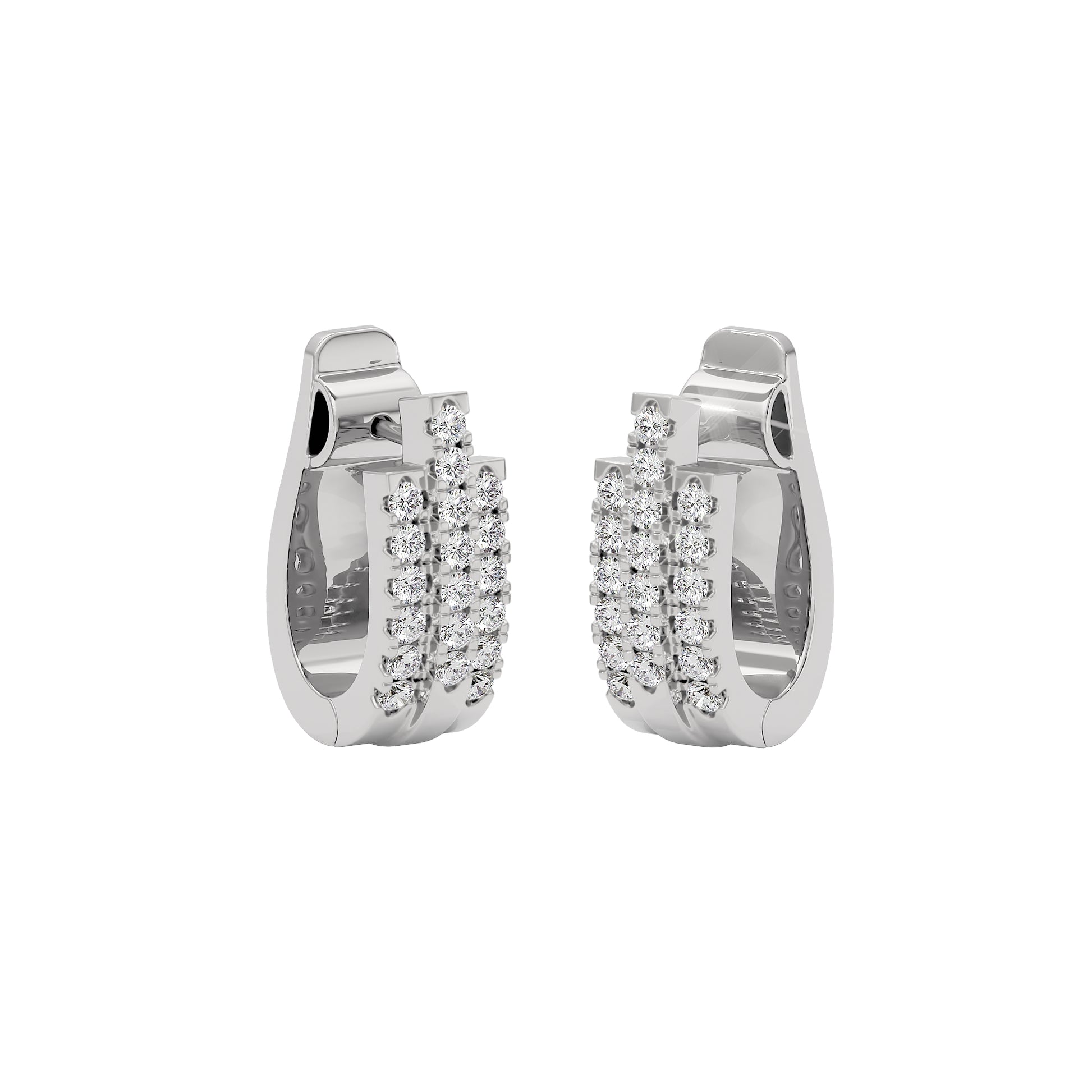 Regal Resplendence Elegance Earrings 18 KT / White Gold