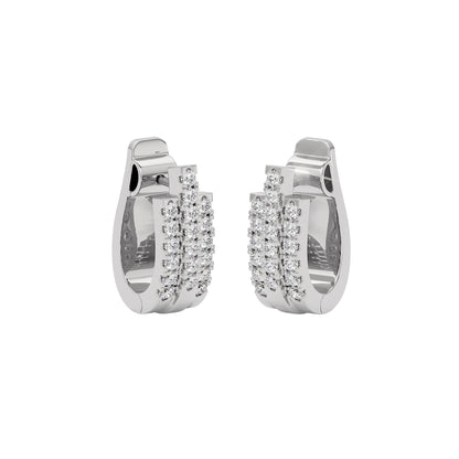 Regal Resplendence Elegance Earrings 18 KT / White Gold