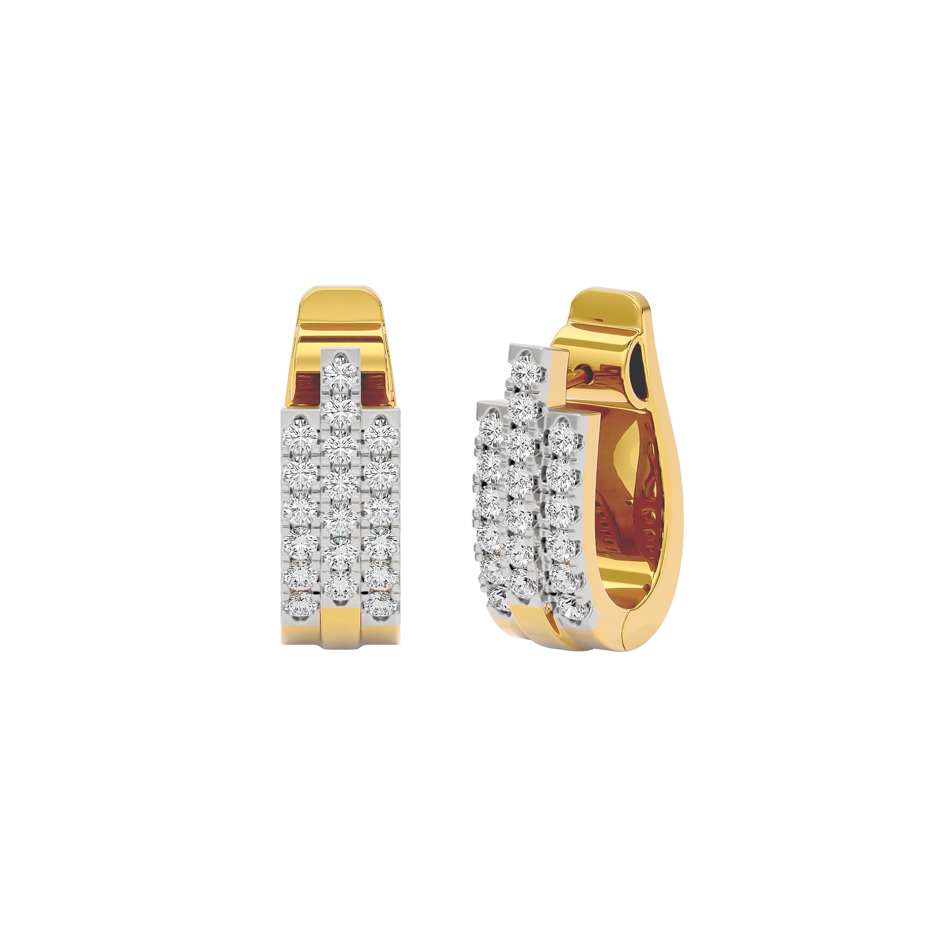 Regal Resplendence Elegance Earrings 18 KT / Yellow Gold