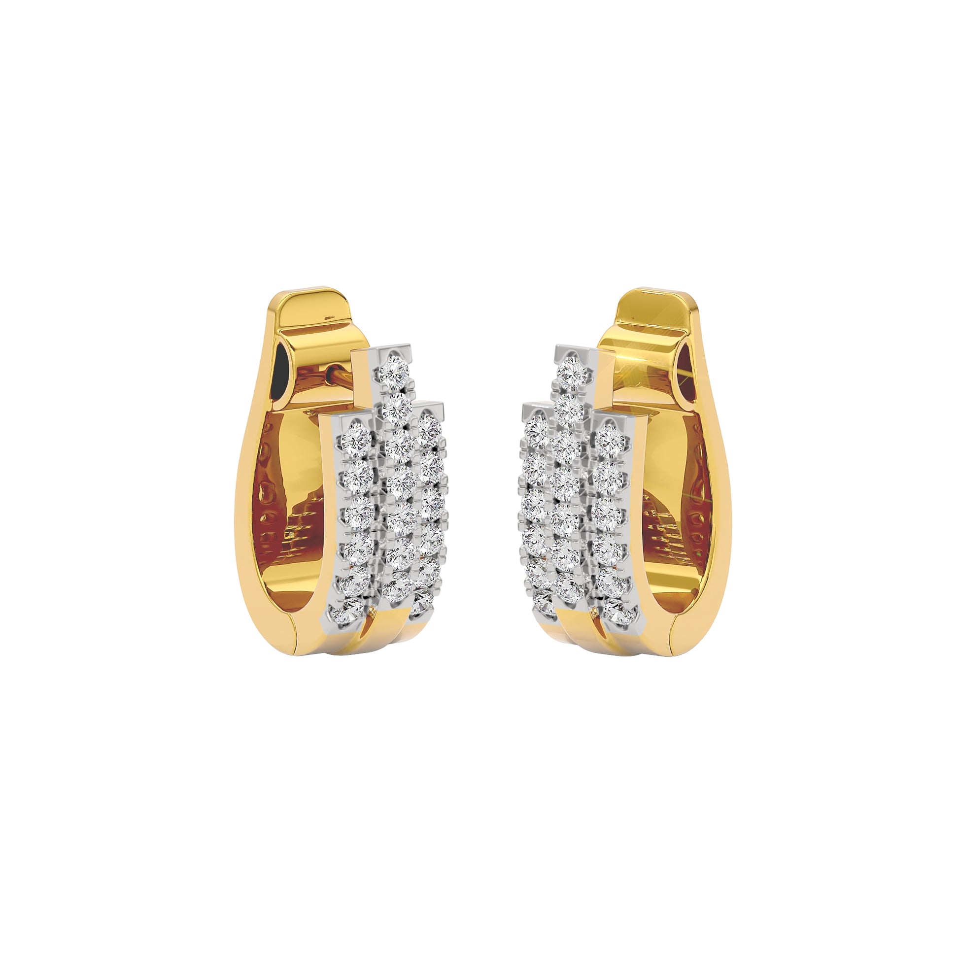 Regal Resplendence Elegance Earrings 18 KT / Yellow Gold