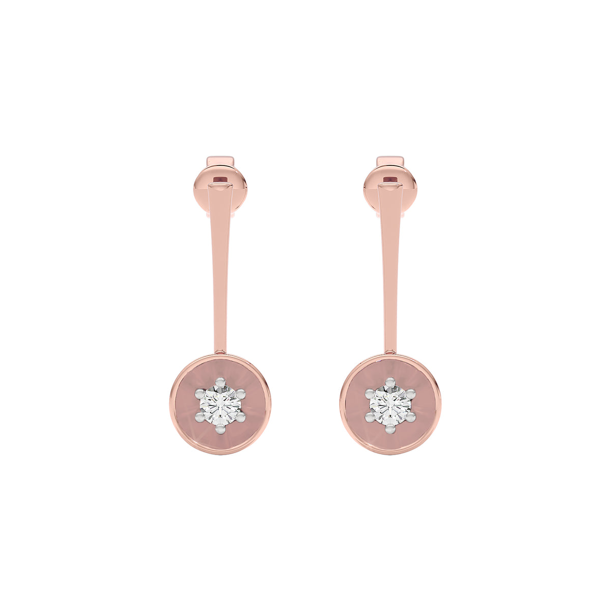 Mystic Veil Diamond Earring 18 KT / Rose Gold