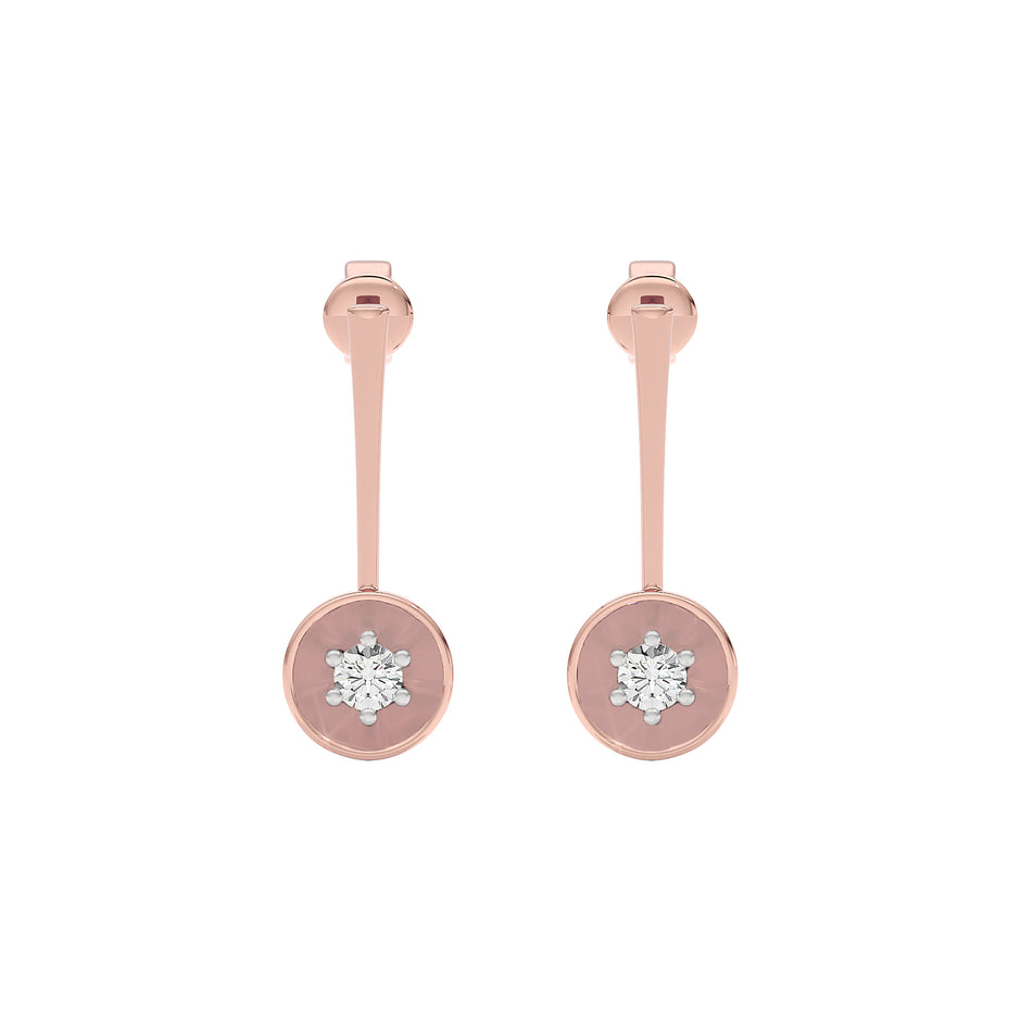 Mystic Veil Diamond Earring 18 KT / Rose Gold