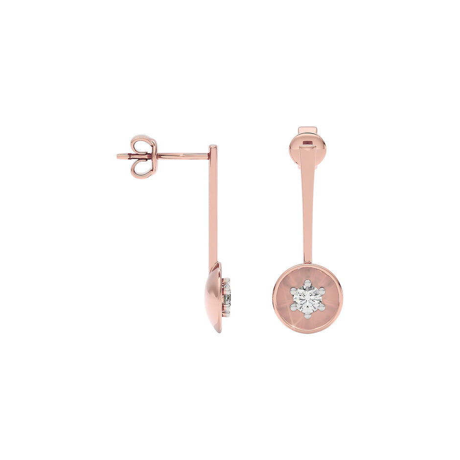 Mystic Veil Diamond Earring 18 KT / Rose Gold