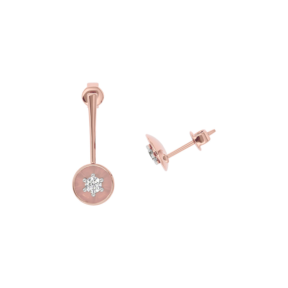 Mystic Veil Diamond Earring 18 KT / Rose Gold