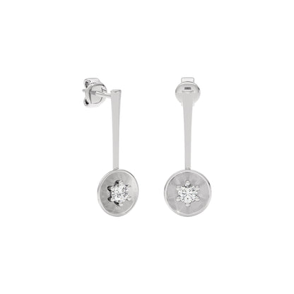 Mystic Veil Diamond Earring 18 KT / White Gold