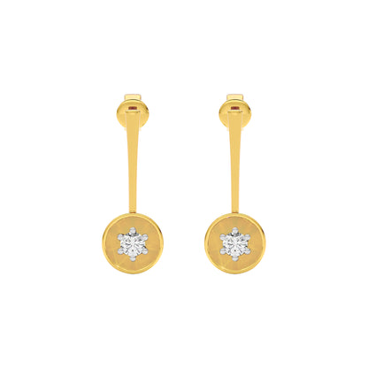 Mystic Veil Diamond Earring 18 KT / Yellow Gold