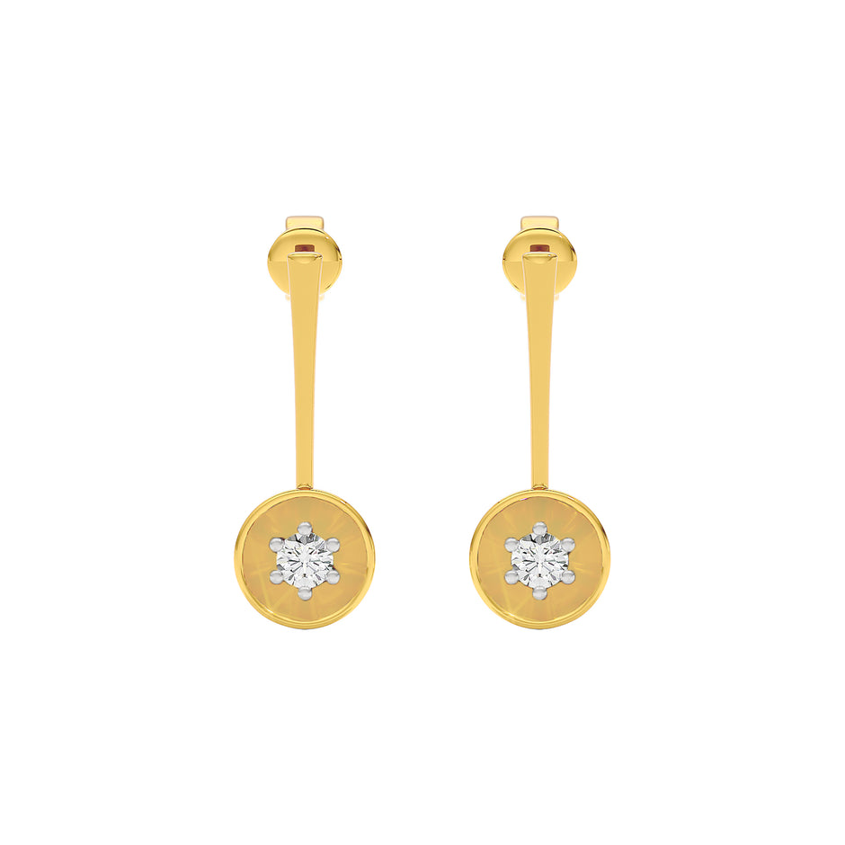 Mystic Veil Diamond Earring 18 KT / Yellow Gold