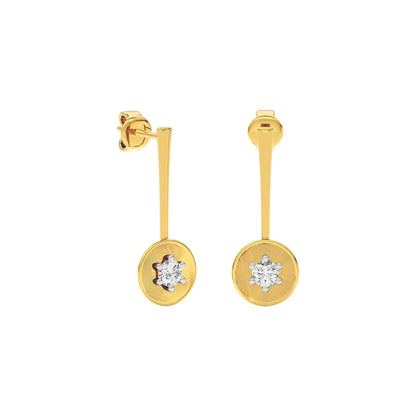 Mystic Veil Diamond Earring 18 KT / Yellow Gold