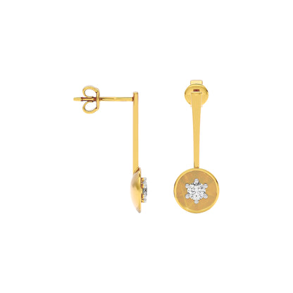 Mystic Veil Diamond Earring 18 KT / Yellow Gold