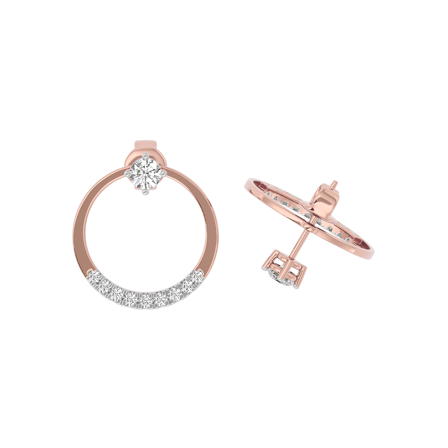 Radiant Heart Diamond Earring