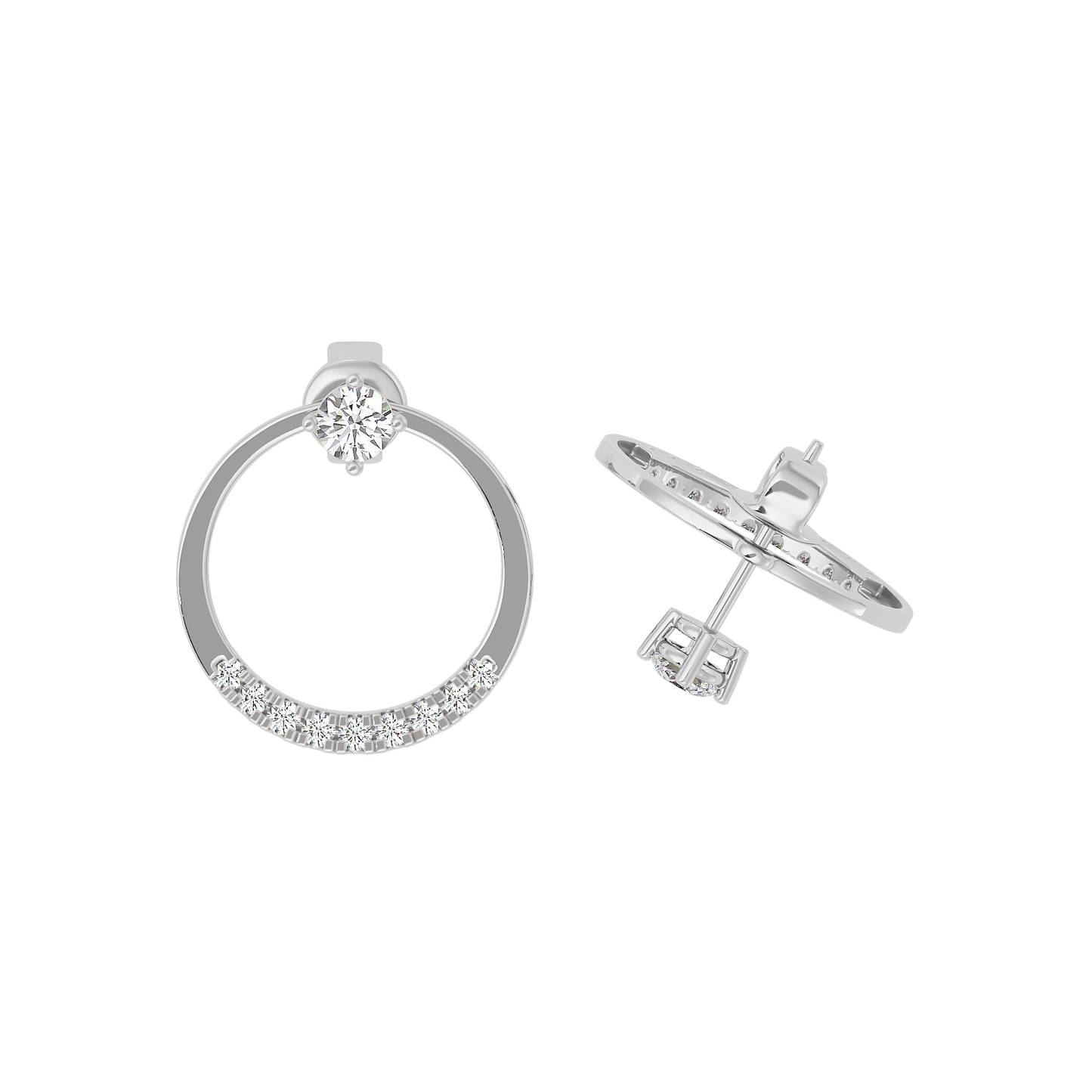 Radiant Heart Diamond Earring