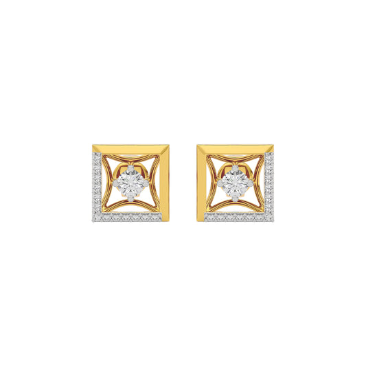 Ethereal Aura Diamond Earrings 18 KT / Yellow Gold