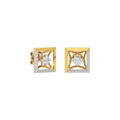Ethereal Aura Diamond Earrings 18 KT / Yellow Gold