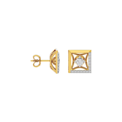Ethereal Aura Diamond Earrings 18 KT / Yellow Gold