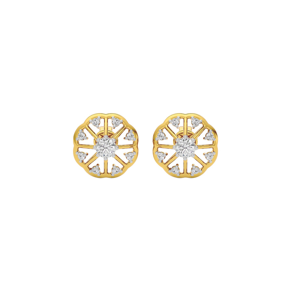 Eternal Elegance Diamond Dangler 18 KT / Yellow Gold