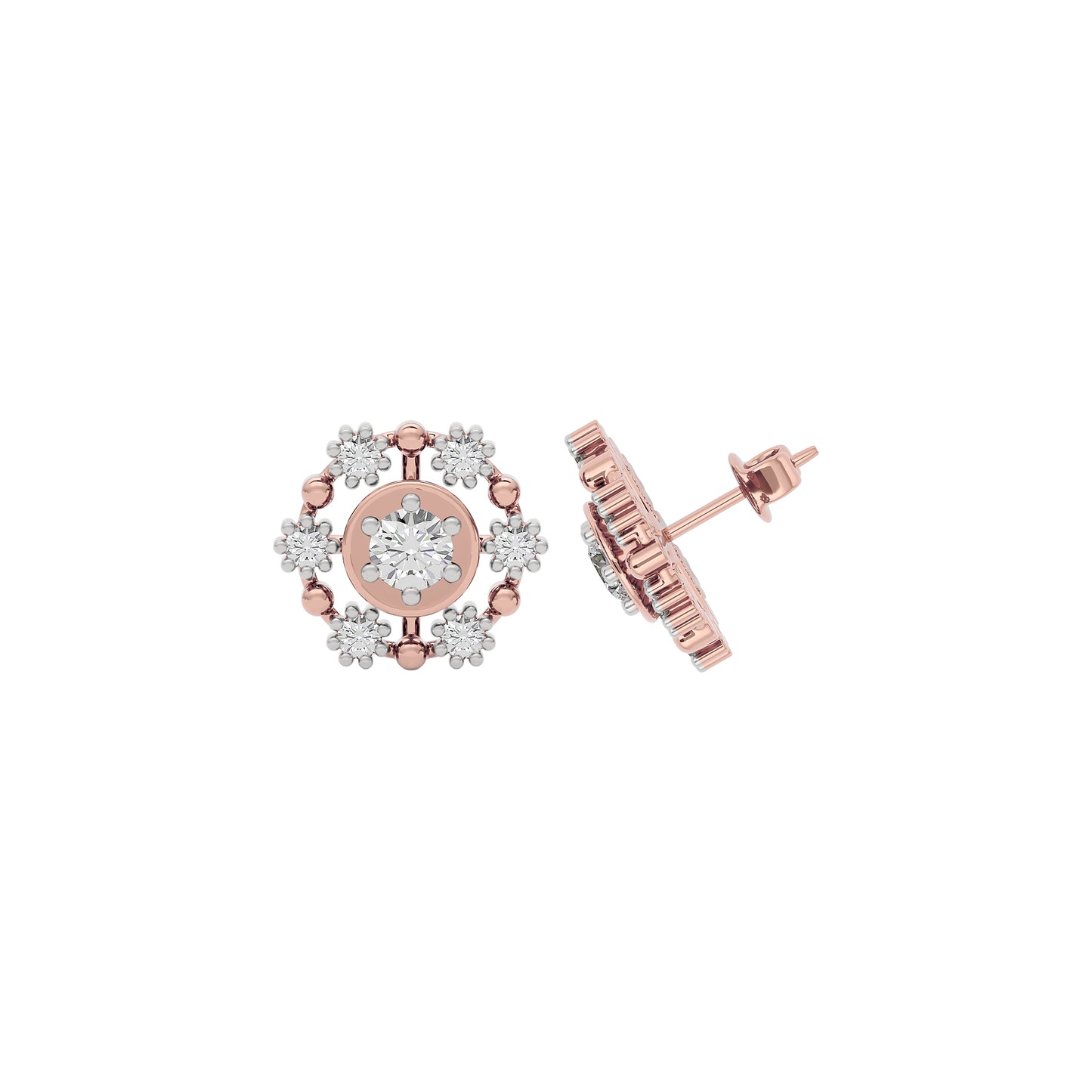 Enchanted Glow Diamond Earrings 18 KT / Rose Gold