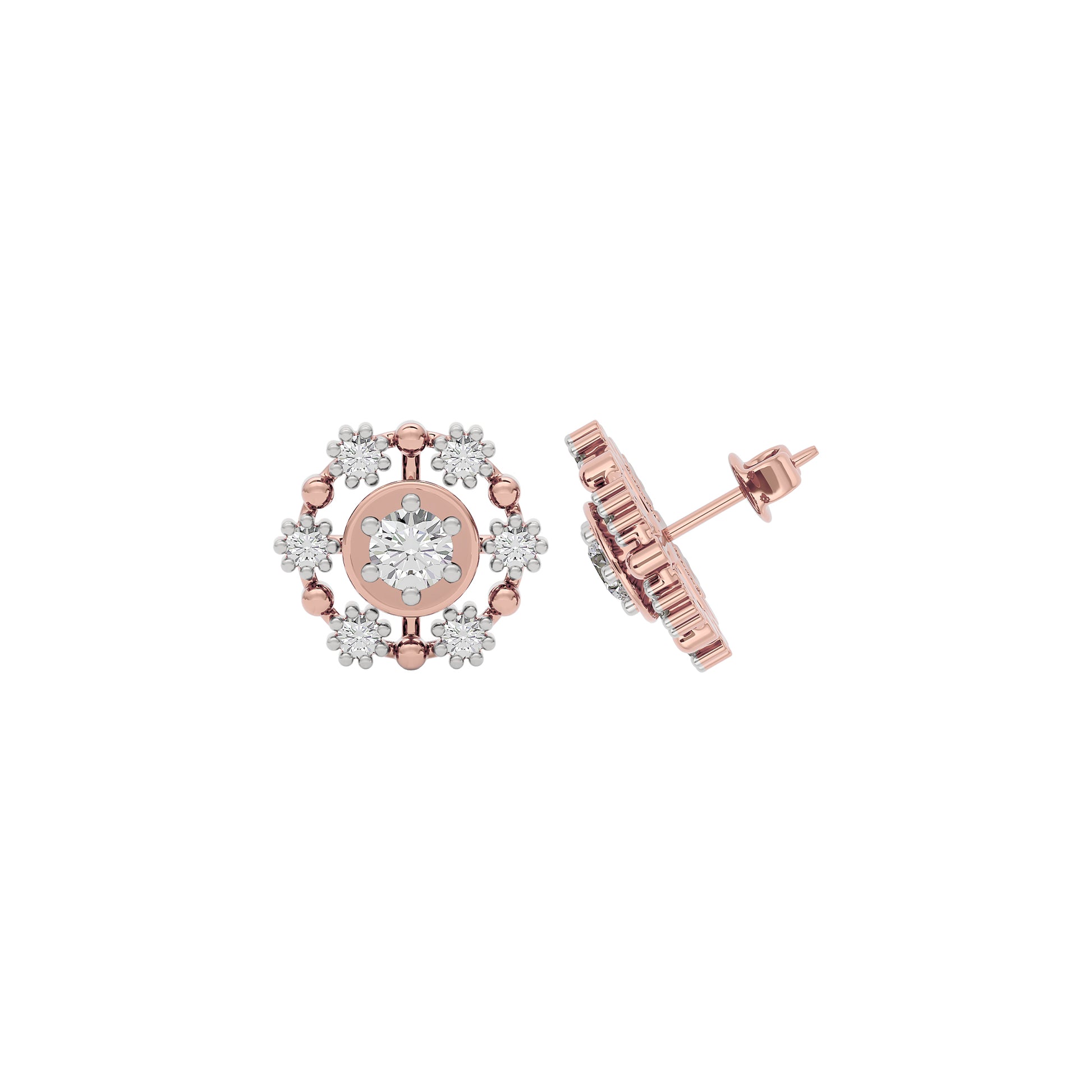 Enchanted Glow Diamond Earrings 18 KT / Rose Gold