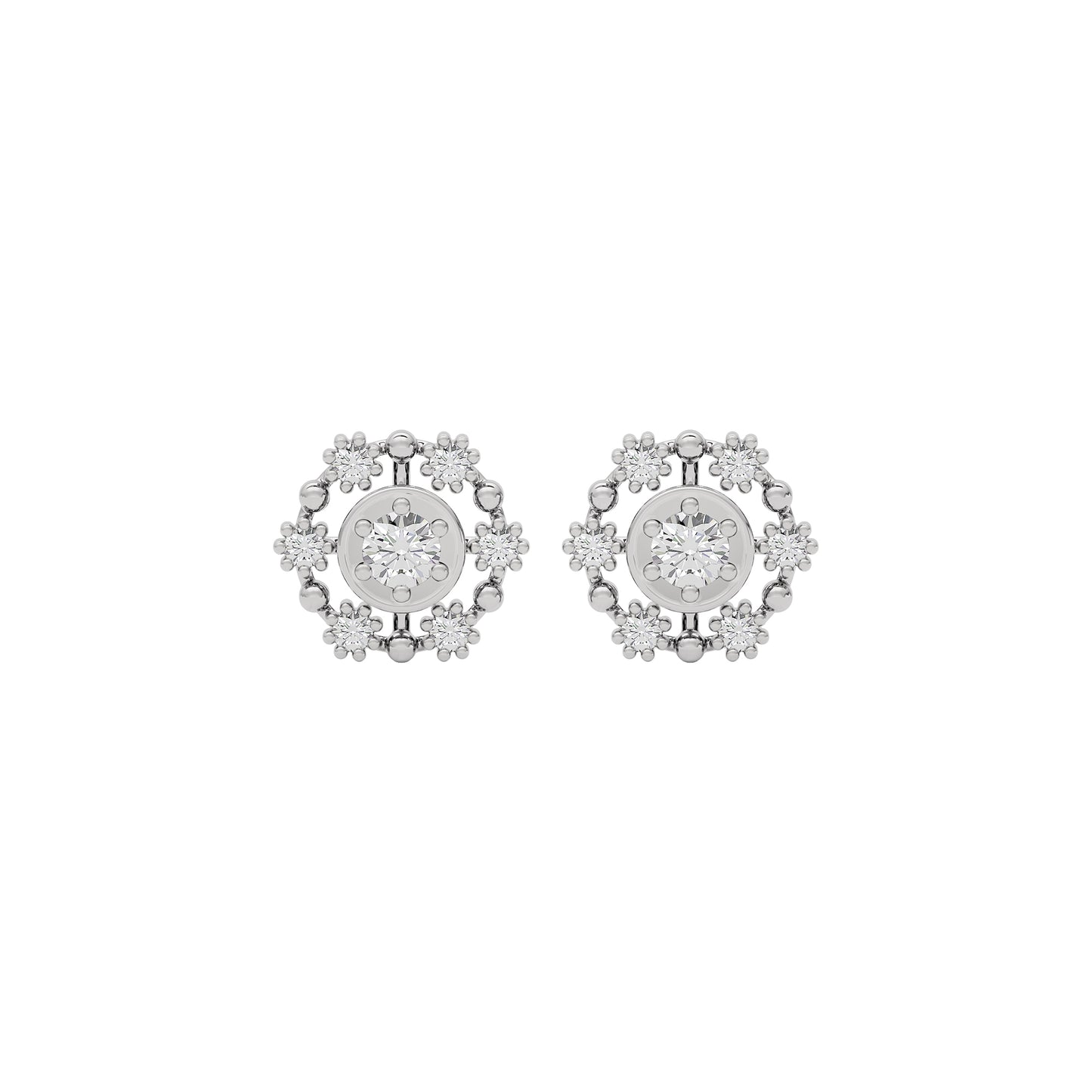 Enchanted Glow Diamond Earrings 18 KT / White Gold